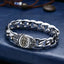 Sterling Silver Punk Cross Flower Bracelet