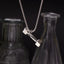 Dumbbell Silver Chain