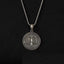 Scales of Justice Round Silver Necklace