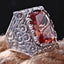 Mens SilverOriginal Alexandrite Stone Color Changing Ring