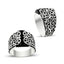 Hand Made Silver Man Ring Ivy Onyx Stone