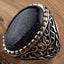 Special Silver Original Agate Stone Mens Ring