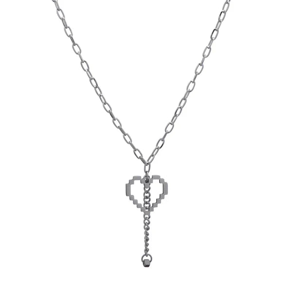 Cute In Love Silver Chain