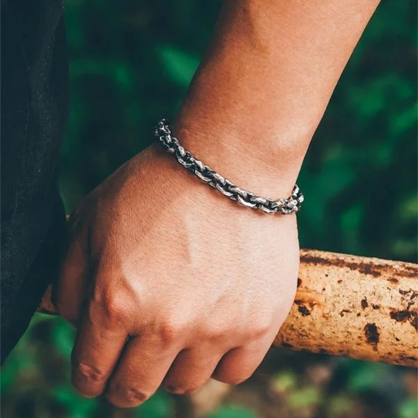 Sterling Silver Handmade Hammered Bracelet Secondary image