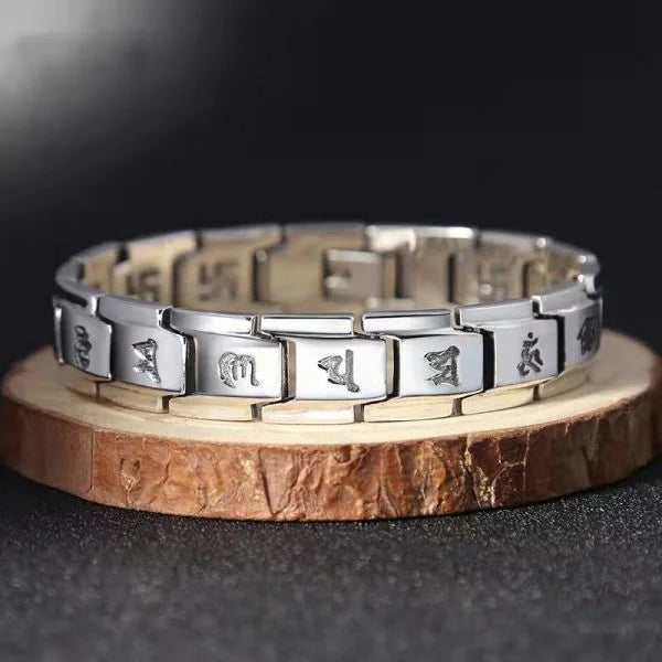 Sterling Silver Six Character Truth Stand Alone Bracelet Main image