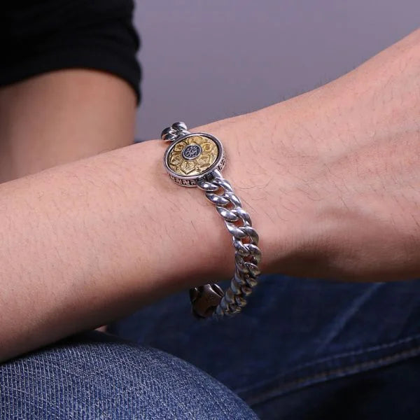 Sterling Silver Six Characters Vine Bracelet Secondary image