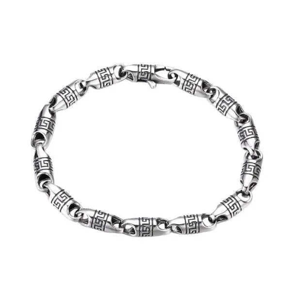 Sterling Silver Vintage Lucky Bucket Bead Bracelet