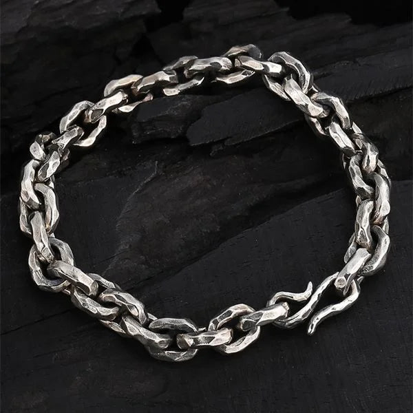 Sterling Silver Handmade Hammered Bracelet Main image