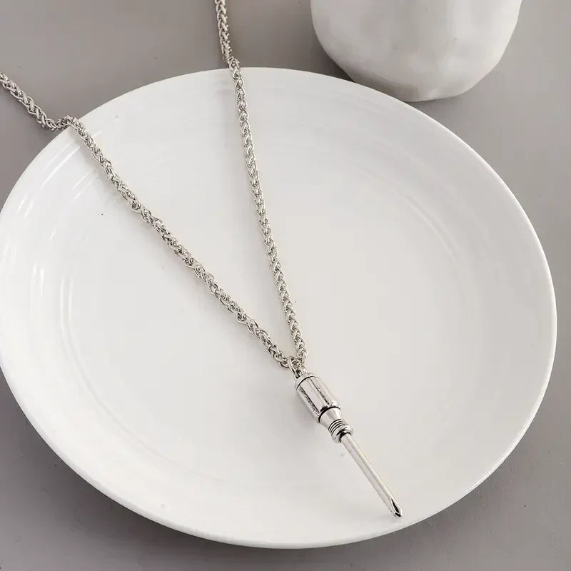 Screw You Silver Bold Chain Secondary image