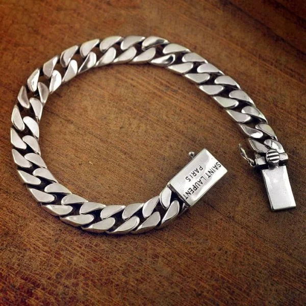 Sterling Silver Cuba Chain Bracelet