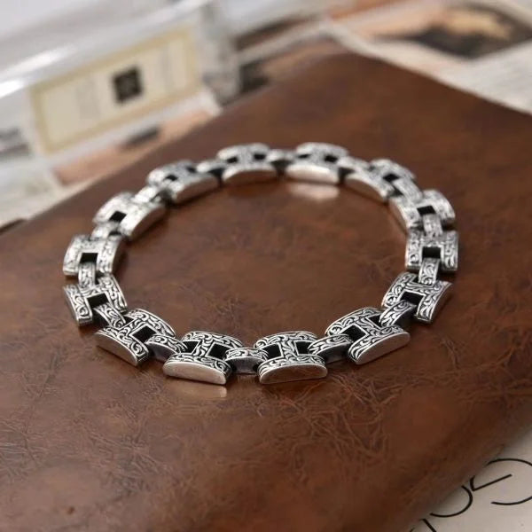 Sterling Silver Vintage Letter H Bracelet Secondary image