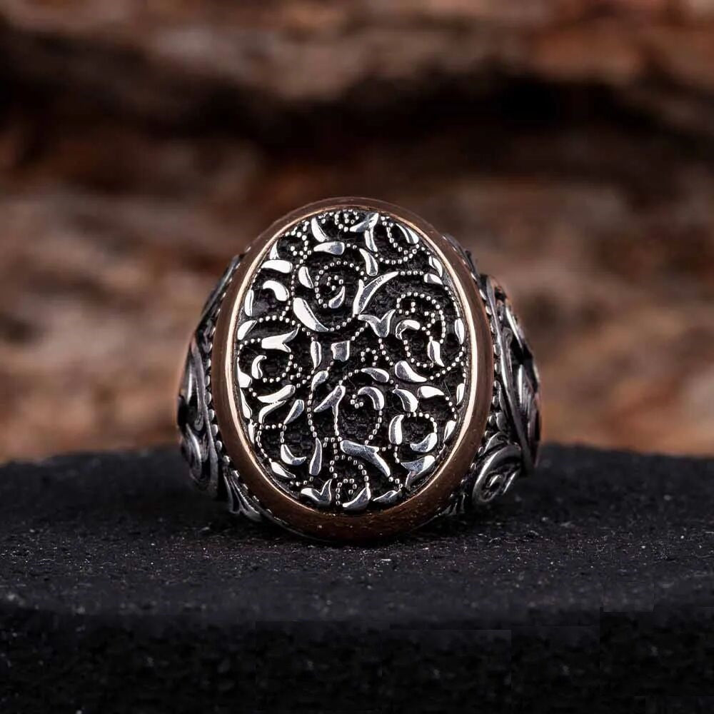 Oval Exclusive Stoneless Silver Ring Main image