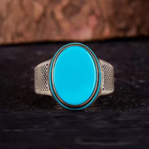 Exclusive Design Oval Mother of Pearl Silver Ring Secondary image