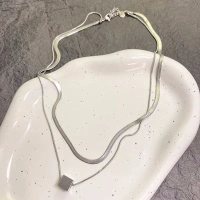 Dual Cuban Silver Chain Main image