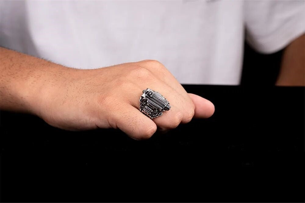 Gun Figure Exclusive Silver Ring Secondary image