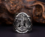 Adjustable Silver Thumb Ring With Anchor Figure