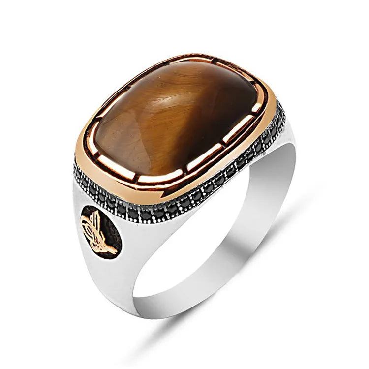 Ala Collection Tiger Eye Men Ring Secondary image