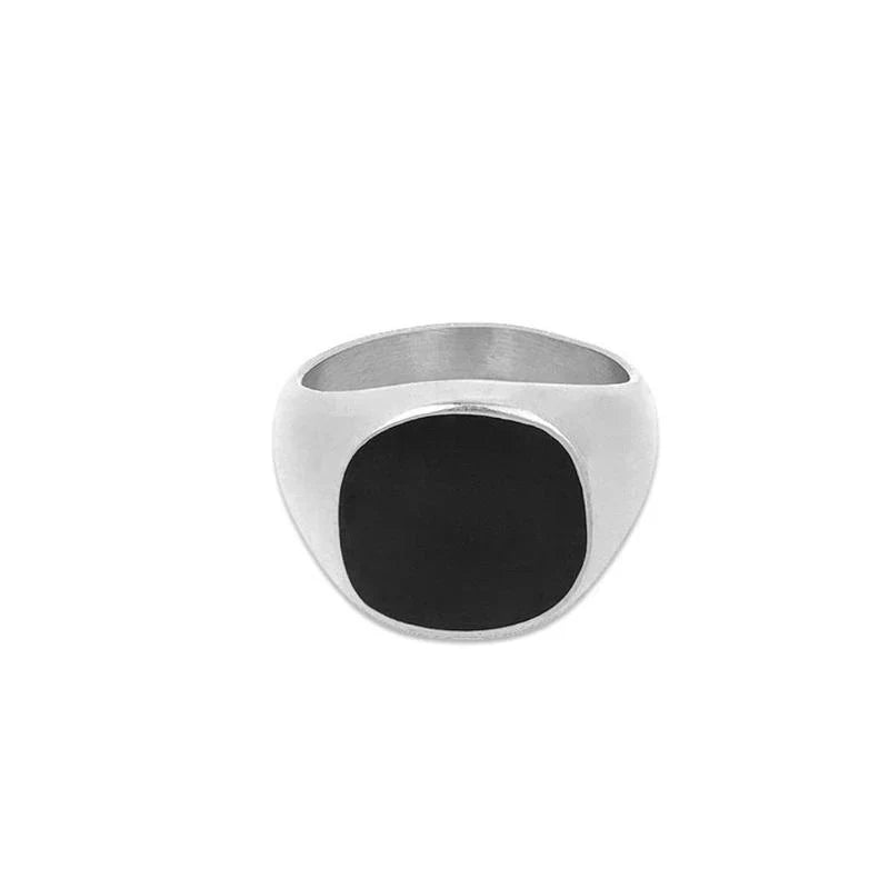 ROUND ONYX RING Main image