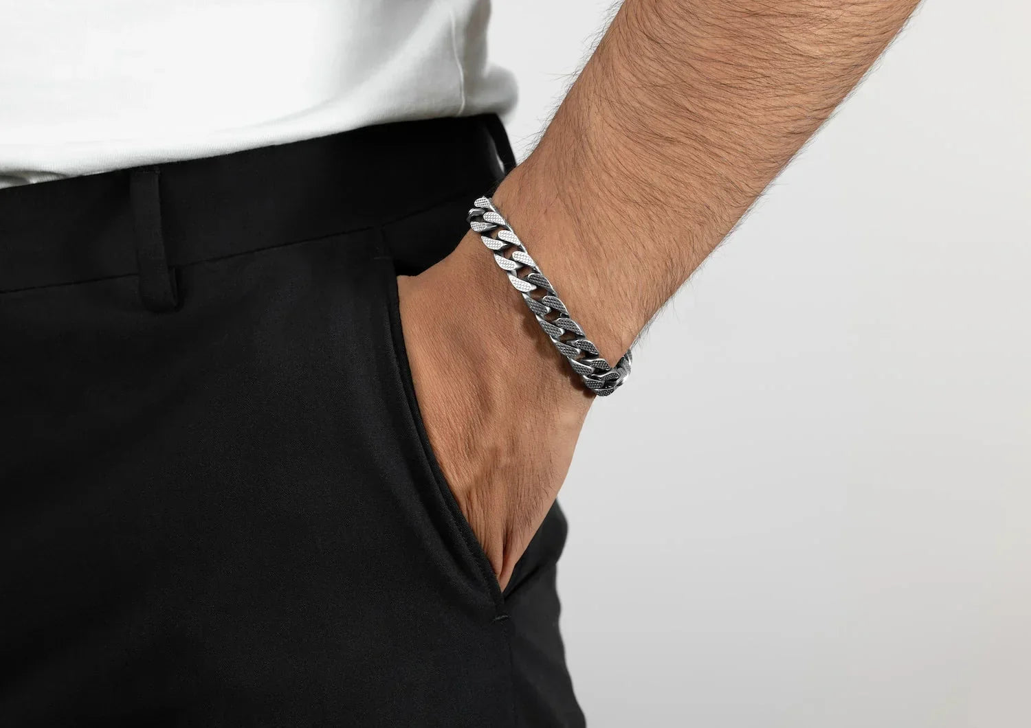 Zen Balance Revolving Medallion Men Bracelet Secondary image
