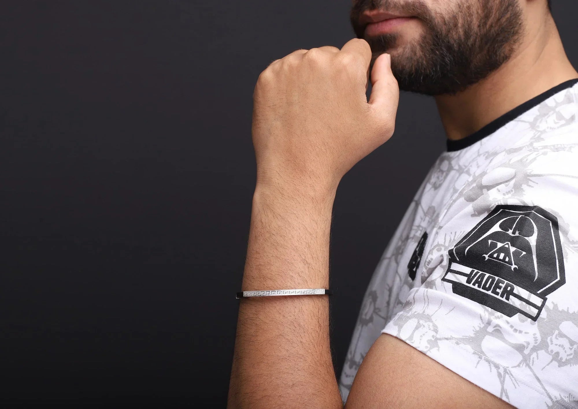 Greek Key Wrist Men  Band Secondary image