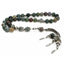 Green Aqeeq Stone Silver Prayer Beads