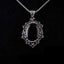 Handmade Black Aqeeq Silver Pendant