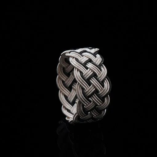 Handmade Kazaz Silver Knot Ring-2 Main image