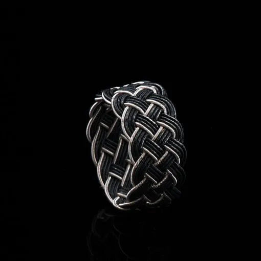 Handmade Kazaz Silver Knot Ring-5 Main image