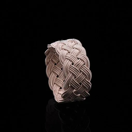 Handmade Kazaz Silver Knot Ring-6 Main image
