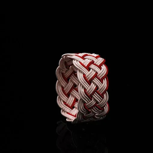 Handmade Kazaz Silver Knot Ring-7 Main image