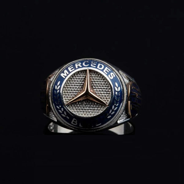 Car Logo Special Silver Ring for Mercedes-Benz Owners No1