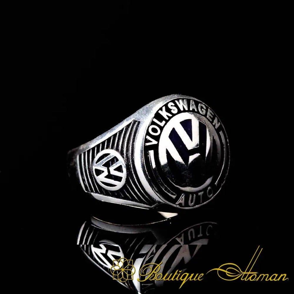 Car Logo Micro Zircon Detailed Ring for Volkswagen Owners No2 Secondary image
