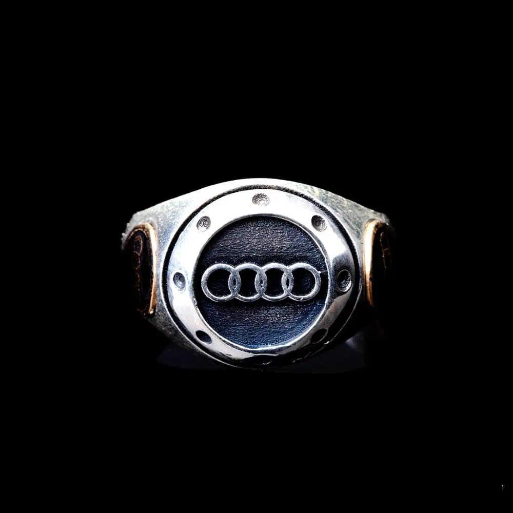 Car Logo Special Silver Ring for Audi Owners No1 Main image