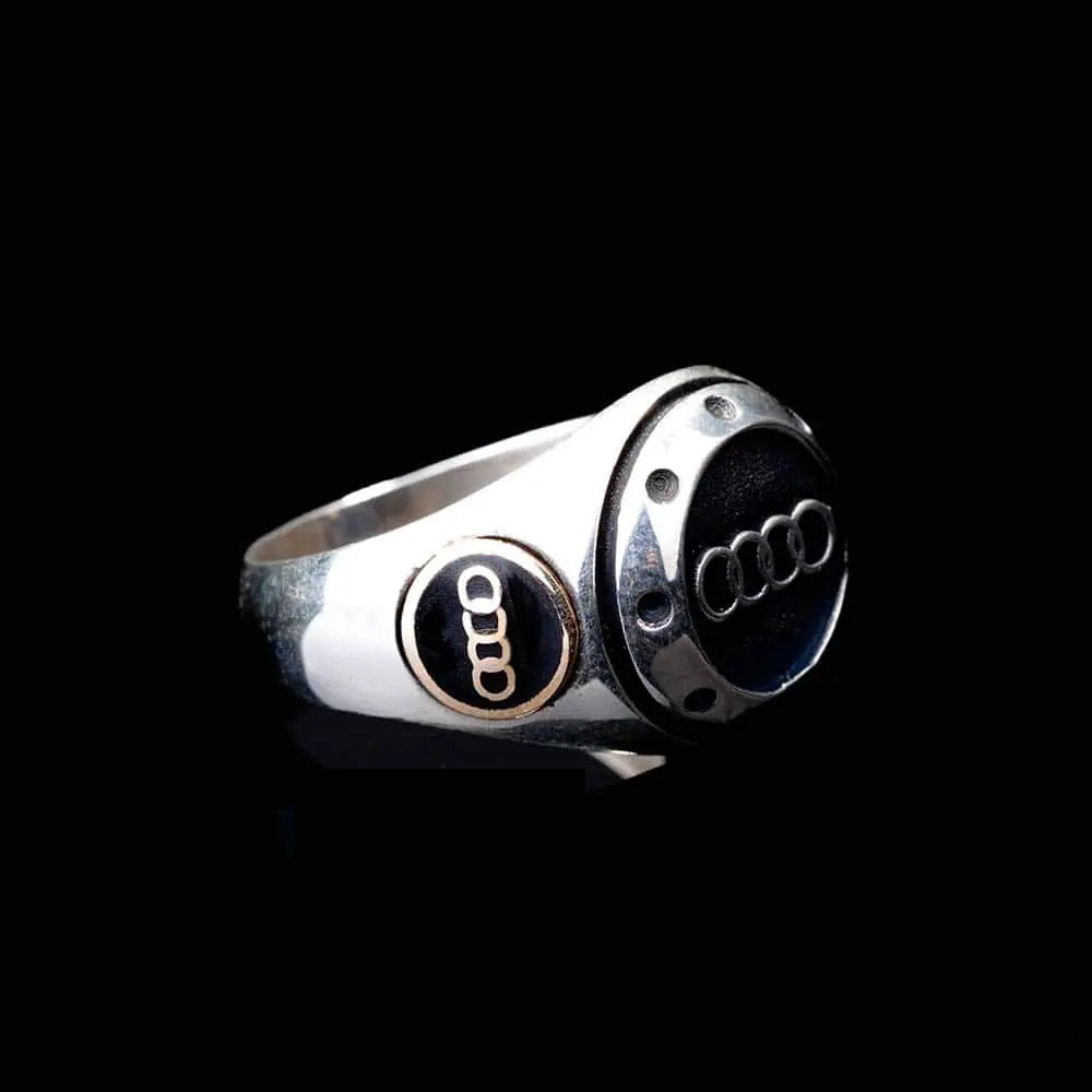 Car Logo Special Silver Ring for Audi Owners No1 Secondary image