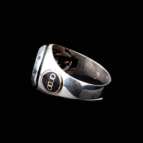 Car Logo Special Silver Ring for Audi Owners No1