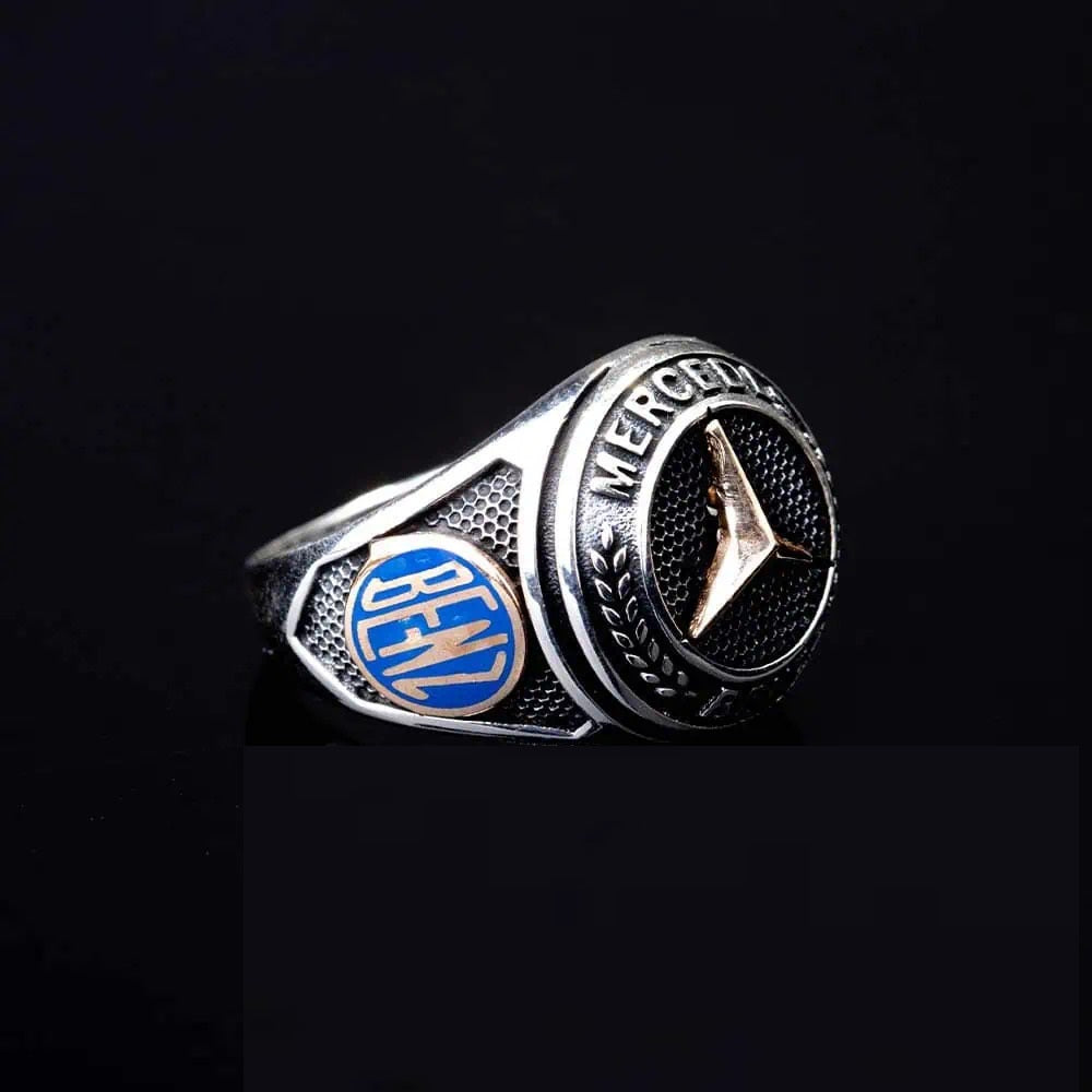 Car Logo Special Silver Ring for Mercedes-Benz Owners No4 Secondary image