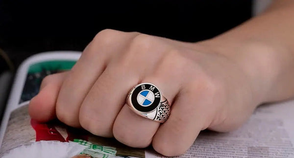 Car Logo Special Silver Ring for BMW Owners No2