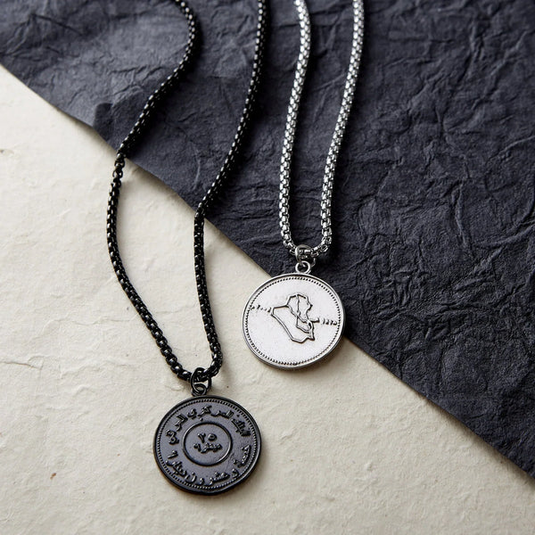 Country Coin Necklace  Men