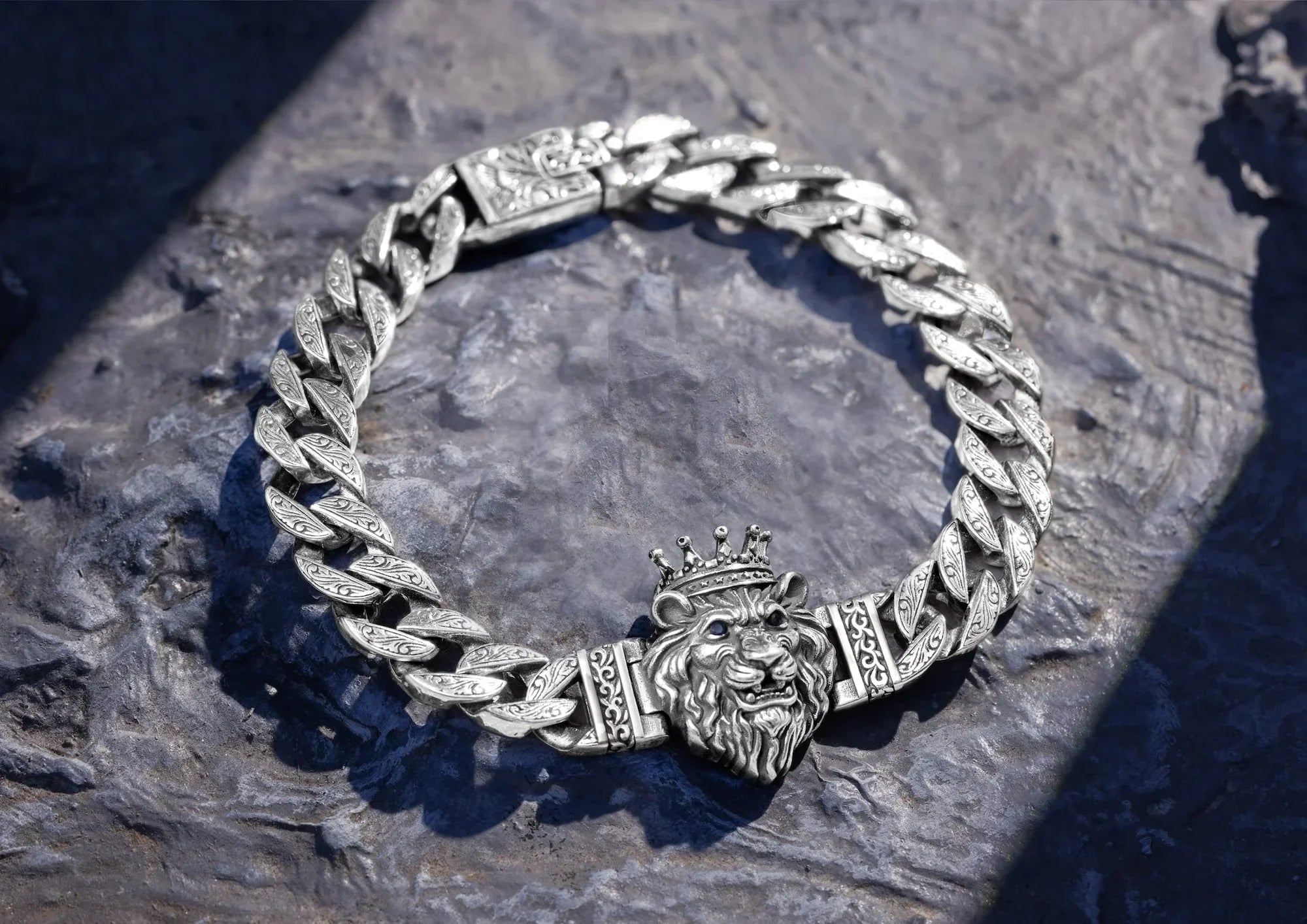 Lion King Oxidised Bracelet Main image