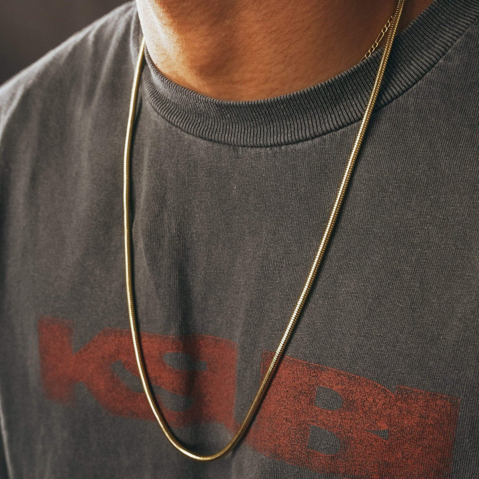 Round Snake Gold Chain Secondary image