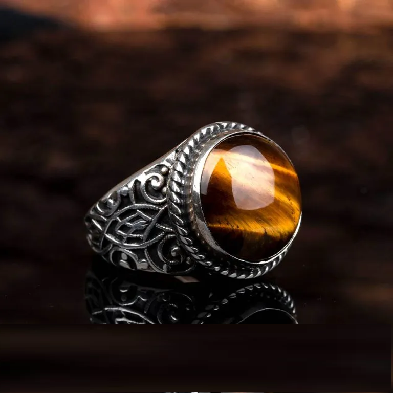 One of a Kind Brown Tiger Eye Ring No2 Main image