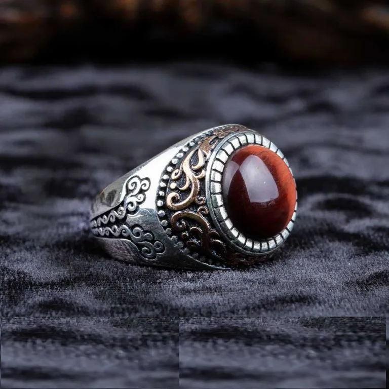 One of a Kind Orange Tiger Eye Ring No1 Main image