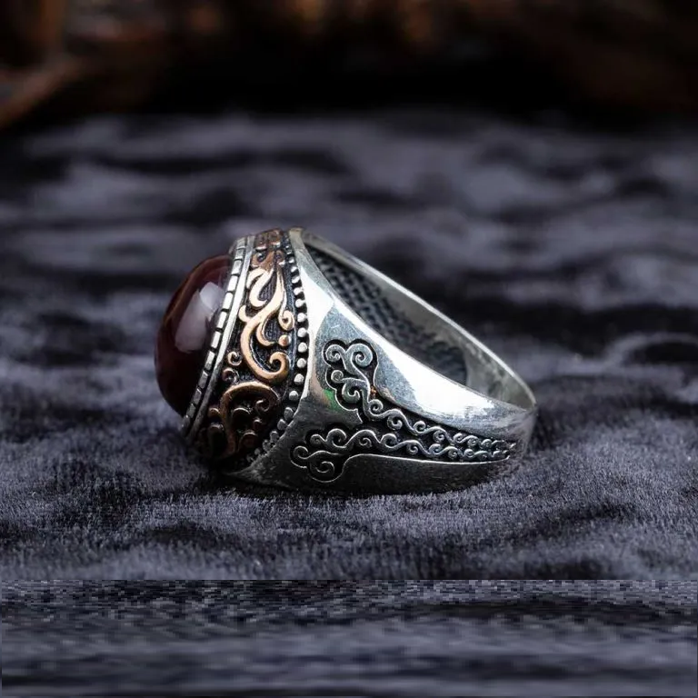 One of a Kind Orange Tiger Eye Ring No1 Secondary image