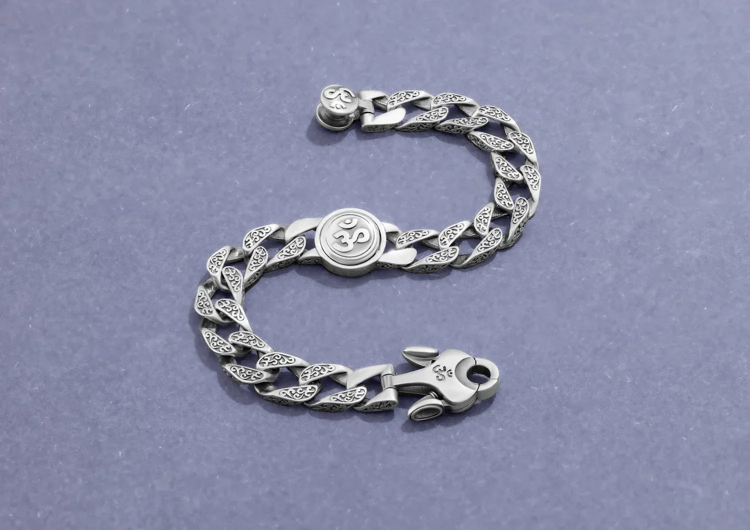 Rotating Om Cuban Men Bracelet Secondary image