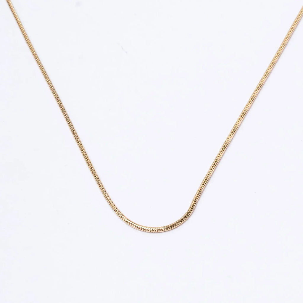 Round Snake Gold Chain