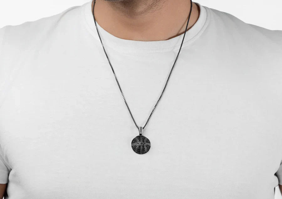 Studded Basketball Pendant Secondary image