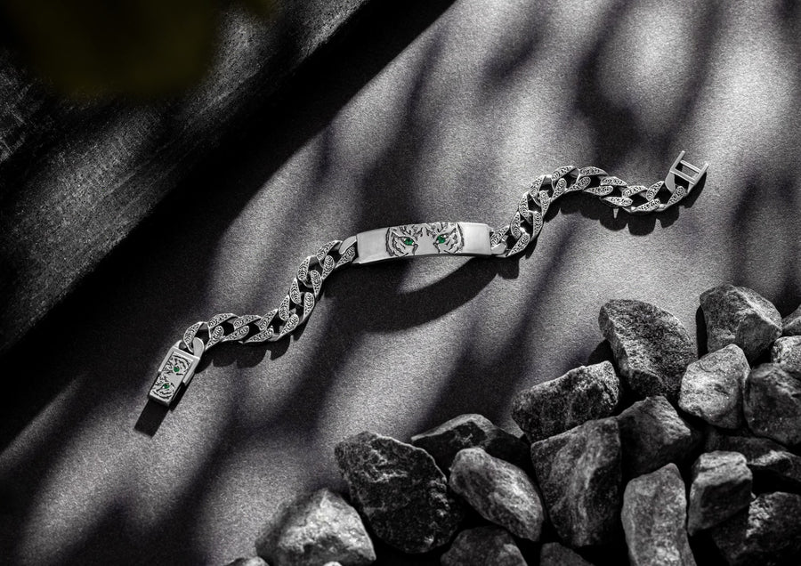 Twin Tigers Cuban Bracelet Main image