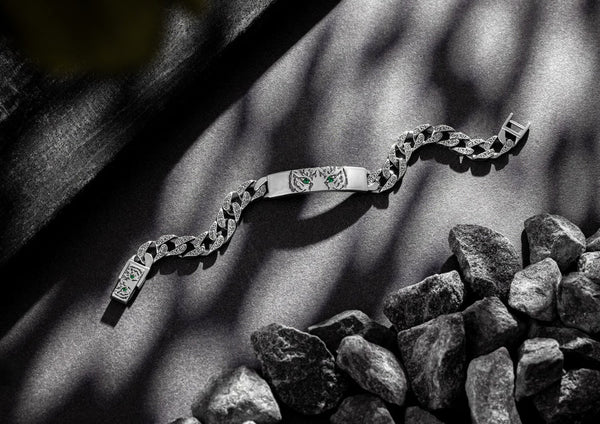 Twin Tigers Cuban Bracelet