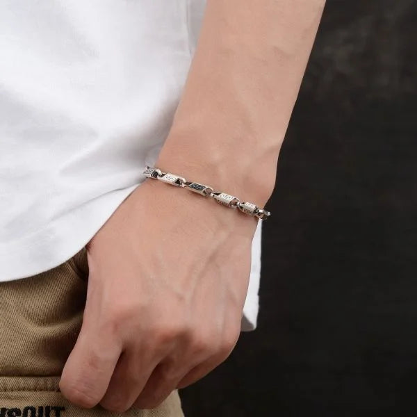 Sterling Silver Bully Möbius Pattern Bracelet Secondary image