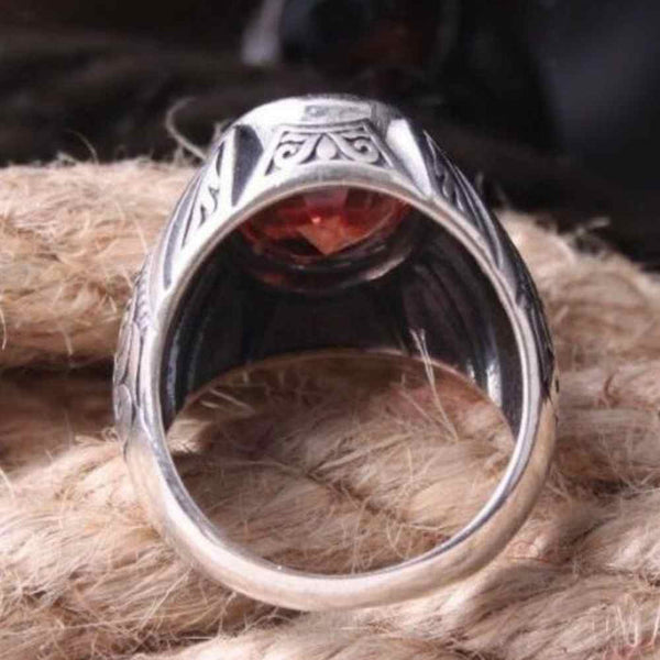 Color Changing SilverOriginal Alexandrite Stone Mens Ring